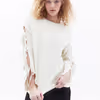 Sweatshirt with Tie-up Detail OX-PAMZUNBAG