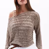 Boat Neck Hemstitched Sweater OX-ALTIGJUR