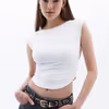 Gathered Boat Neck Tshirt OX-POSNEWNECK1