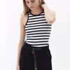 Striped Halter Neck Singlet OX-KASHALCIZ