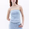 Strapless Singlet with Button Detail OX-VIVIAN03