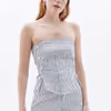 Strapless Top with Button Detail OX-PAMCIZKOR