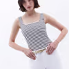 Square Neck Striped Tank Top OX-PAKCIZNECK
