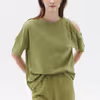 Oversize Tshirt with Cut-out Detail OX-BOSCUTNECK