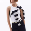 Cotton Blended Halter Neck Singlet OX-KASHALET
