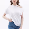 Oversize Tshirt with Rhinestone Detail OX-MODNECKTAS