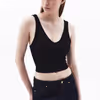 V-neck Seamless Crop Top OX-PADASVE1